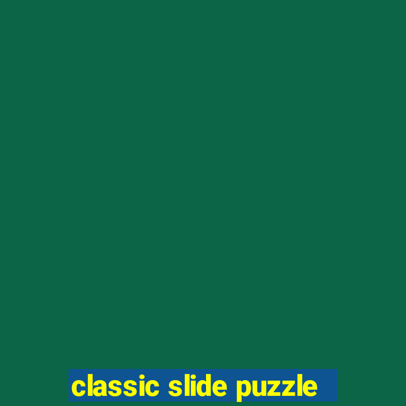 classic slide puzzle