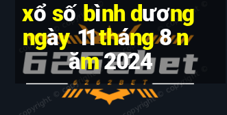 xổ số bình dương ngày 11 tháng 8 năm 2024