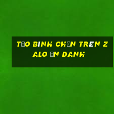 Tạo bình chọn trên Zalo ẩn danh