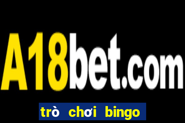 trò chơi bingo tiếng anh