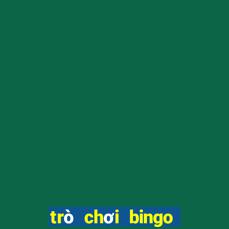 trò chơi bingo tiếng anh