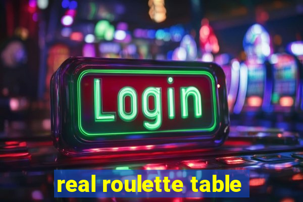 real roulette table