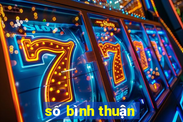 số bình thuận