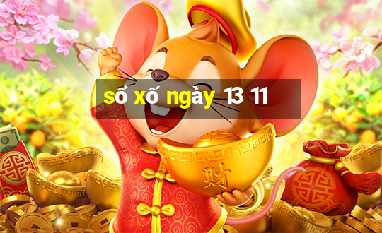 sổ xố ngày 13 11