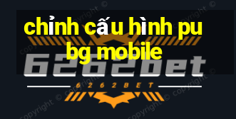 chỉnh cấu hình pubg mobile