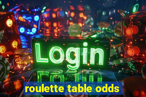 roulette table odds