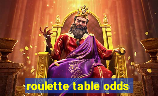 roulette table odds