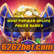 most popular online poker games