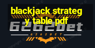 blackjack strategy table pdf