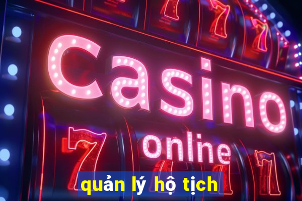 quản lý hộ tịch