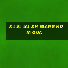 xổ số đài an giang hôm qua