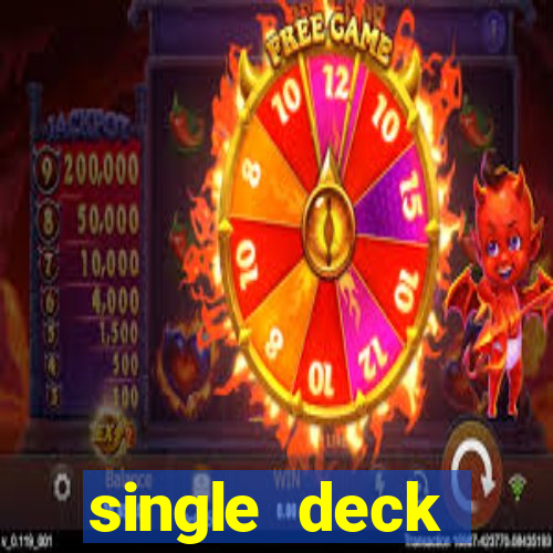 single deck blackjack rtp