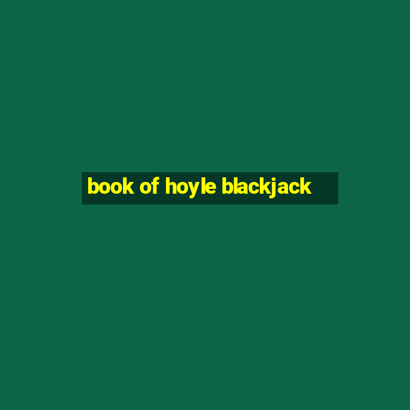 book of hoyle blackjack